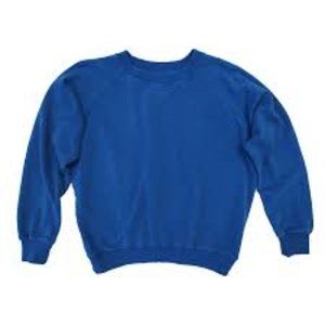 BONFIRE RAGLAN SWEATSHIRT in Blue Size S